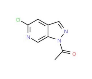 1-Acetyl-5-chloro-pyrazolo-[3,4-c]pyridine (CAS 76006-04-7) - chemical structure image