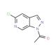 1-Acetyl-5-chloro-pyrazolo-[3,4-c]pyridine (CAS 76006-04-7) - chemical structure image