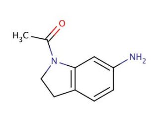 1-Acetyl-6-aminoindoline (CAS 62368-29-0) - chemical structure image