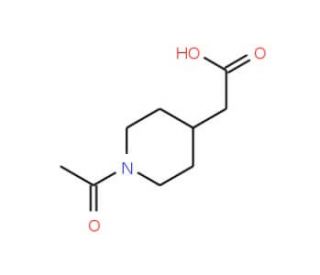 (1-Acetylpiperidin-4-yl)acetic acid - chemical structure image