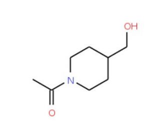 (1-acetylpiperidin-4-yl)methanol - chemical structure image