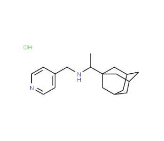 (1-Adamantan-1-yl-ethyl)-pyridin-4-ylmethyl-amine hydrochloride - chemical structure image