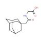 [(1-adamantylacetyl)amino]acetic acid - chemical structure image