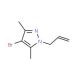 1-Allyl-4-bromo-3,5-dimethyl-1H-pyrazole (CAS 13369-76-1) - chemical structure image