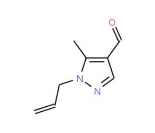 1-Allyl-5-methyl-1H-pyrazole-4-carbaldehyde (CAS 957313-16-5) - chemical structure image
