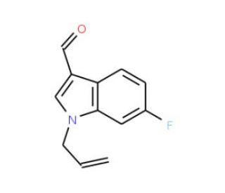 1-Allyl-6-fluoro-1H-indole-3-carbaldehyde - chemical structure image