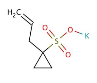 1-Allylcyclopropanesulfonic Acid Potassium Salt (CAS 923032-57-9) - chemical structure image