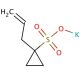 1-Allylcyclopropanesulfonic Acid Potassium Salt (CAS 923032-57-9) - chemical structure image