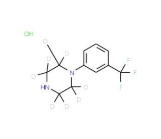 1-(&alpha;,&alpha;,&alpha;-Trifluoro-m-tolyl)piperazine-d8 Hydrochloride - chemical structure image