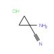 1-Amino-1-cyclopropanecarbonitrile hydrochloride (CAS 127946-77-4) - chemical structure image