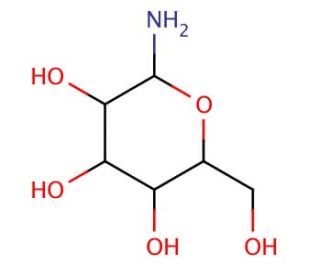 1-Amino-1-deoxy-&beta;-D-galactose (CAS 74867-91-7) - chemical structure image