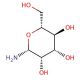 1-Amino-1-deoxy-β-D-mannopyranose (CAS 7388-99-0) - chemical structure image