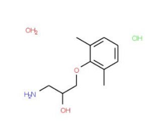 1-Amino-3-(2,6-dimethyl-phenoxy)-propan-2-ol hydrochloride hydrate - chemical structure image