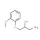 1-Amino-3-(2-methoxyphenoxy)propan-2-ol (CAS 63257-76-1) - chemical structure image