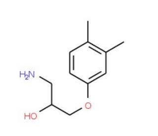 1-Amino-3-(3,4-dimethyl-phenoxy)-propan-2-ol - chemical structure image