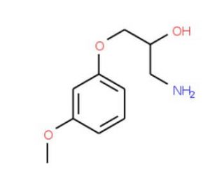 1-Amino-3-(3-methoxy-phenoxy)-propan-2-ol (CAS 63273-69-8) - chemical structure image