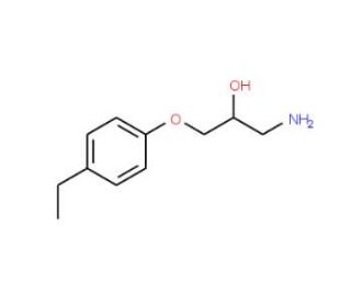 1-Amino-3-(4-ethyl-phenoxy)-propan-2-ol (CAS 63273-71-2) - chemical structure image
