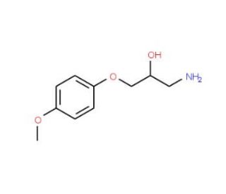 1-Amino-3-(4-methoxyphenoxy)propan-2-ol (CAS 5002-93-7) - chemical structure image