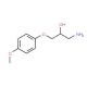 1-Amino-3-(4-methoxyphenoxy)propan-2-ol (CAS 5002-93-7) - chemical structure image