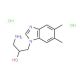 1-amino-3-(5,6-dimethyl-1H-1,3-benzodiazol-1-yl)propan-2-ol dihydrochloride - chemical structure image