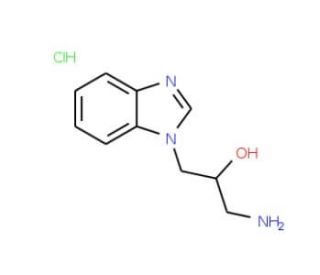 1-Amino-3-benzoimidazol-1-yl-propan-2-olhydrochloride - chemical structure image