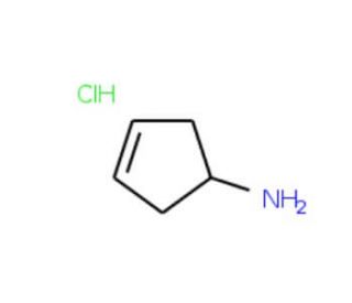 1-Amino-3-cyclopentene hydrochloride (CAS 91469-55-5) - chemical structure image