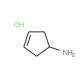 1-Amino-3-cyclopentene hydrochloride (CAS 91469-55-5) - chemical structure image