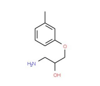 1-Amino-3-m-tolyloxy-propan-2-ol - chemical structure image