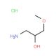 1-Amino-3-methoxy-propan-2-olhydrochloride (CAS 93372-65-7 (non-salt)) - chemical structure image