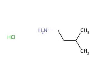 1-Amino-3-methylbutane hydrochloride (CAS 541-23-1) - chemical structure image