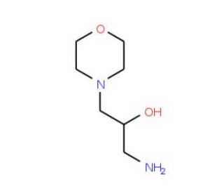1-amino-3-morpholin-4-ylpropan-2-ol (CAS 135913-02-9) - chemical structure image