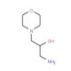 1-amino-3-morpholin-4-ylpropan-2-ol (CAS 135913-02-9) - chemical structure image
