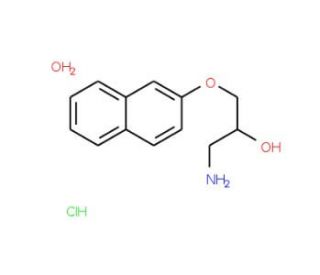 1-Amino-3-(naphthalen-2-yloxy)-propan-2-ol hydrochloride hydrate - chemical structure image