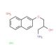 1-Amino-3-(naphthalen-2-yloxy)-propan-2-ol hydrochloride hydrate - chemical structure image
