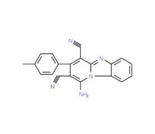1-Amino-3-p-tolyl-benzo[4,5]imidazo[1,2-a]pyridine-2,4-dicarbonitrile - chemical structure image