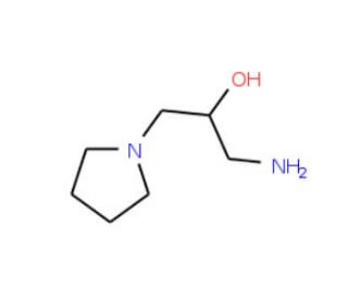 1-amino-3-(pyrrolidin-1-yl)propan-2-ol (CAS 39849-47-3) - chemical structure image