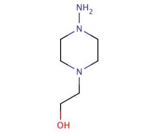 1-Amino-4-(2-hydroxyethyl)piperazine (CAS 3973-70-4) - chemical structure image