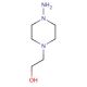 1-Amino-4-(2-hydroxyethyl)piperazine (CAS 3973-70-4) - chemical structure image