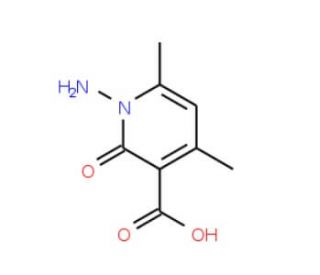 1-Amino-4,6-dimethyl-2-oxo-1,2-dihydro-pyridine-3-carboxylic acid - chemical structure image