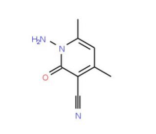 1-amino-4,6-dimethyl-2-oxo-1,2-dihydropyridine-3-carbonitrile (CAS 1562-12-5) - chemical structure image