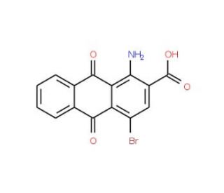 1-amino-4-bromo-9,10-dioxo-9,10-dihydroanthracene-2-carboxylic acid (CAS 6363-90-2) - chemical structure image