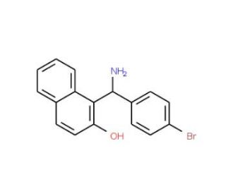 1-[Amino-(4-bromo-phenyl)-methyl]-naphthalen-2-ol (CAS 714953-85-2) - chemical structure image
