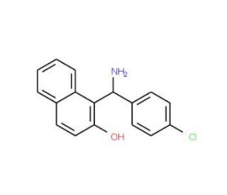 1-[Amino-(4-chloro-phenyl)-methyl]-naphthalen-2-ol (CAS 561052-56-0) - chemical structure image