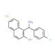 1-[Amino-(4-chloro-phenyl)-methyl]-naphthalen-2-ol hydrochloride (CAS 856209-29-5) - chemical structure image
