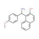 1-[Amino-(4-methoxy-phenyl)-methyl]-naphthalen-2-ol (CAS 6271-13-2) - chemical structure image