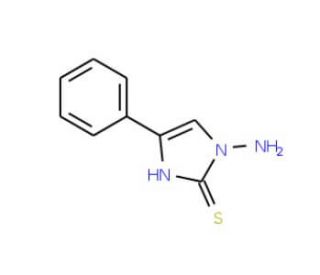 1-Amino-4-phenyl-1H-imidazole-2-thiol (CAS 16218-88-5) - chemical structure image