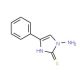 1-Amino-4-phenyl-1H-imidazole-2-thiol (CAS 16218-88-5) - chemical structure image