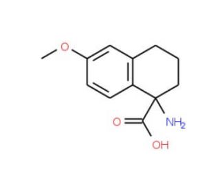 1-amino-6-methoxy-1,2,3,4-tetrahydronaphthalene-1-carboxylic acid - chemical structure image