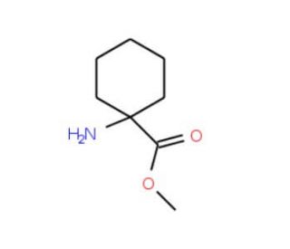 1-Amino-cyclohexanecarboxylic acid methyl ester (CAS 4507-57-7) - chemical structure image