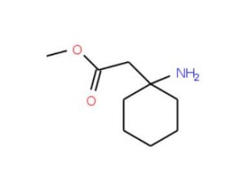 (1-Amino-cyclohexyl)-acetic acid methyl ester (CAS 178242-64-3) - chemical structure image